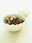 Mushroom, Lamb and Broccolini Stir Fry