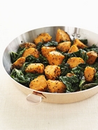 Spicy Spinach and Sweet Potato